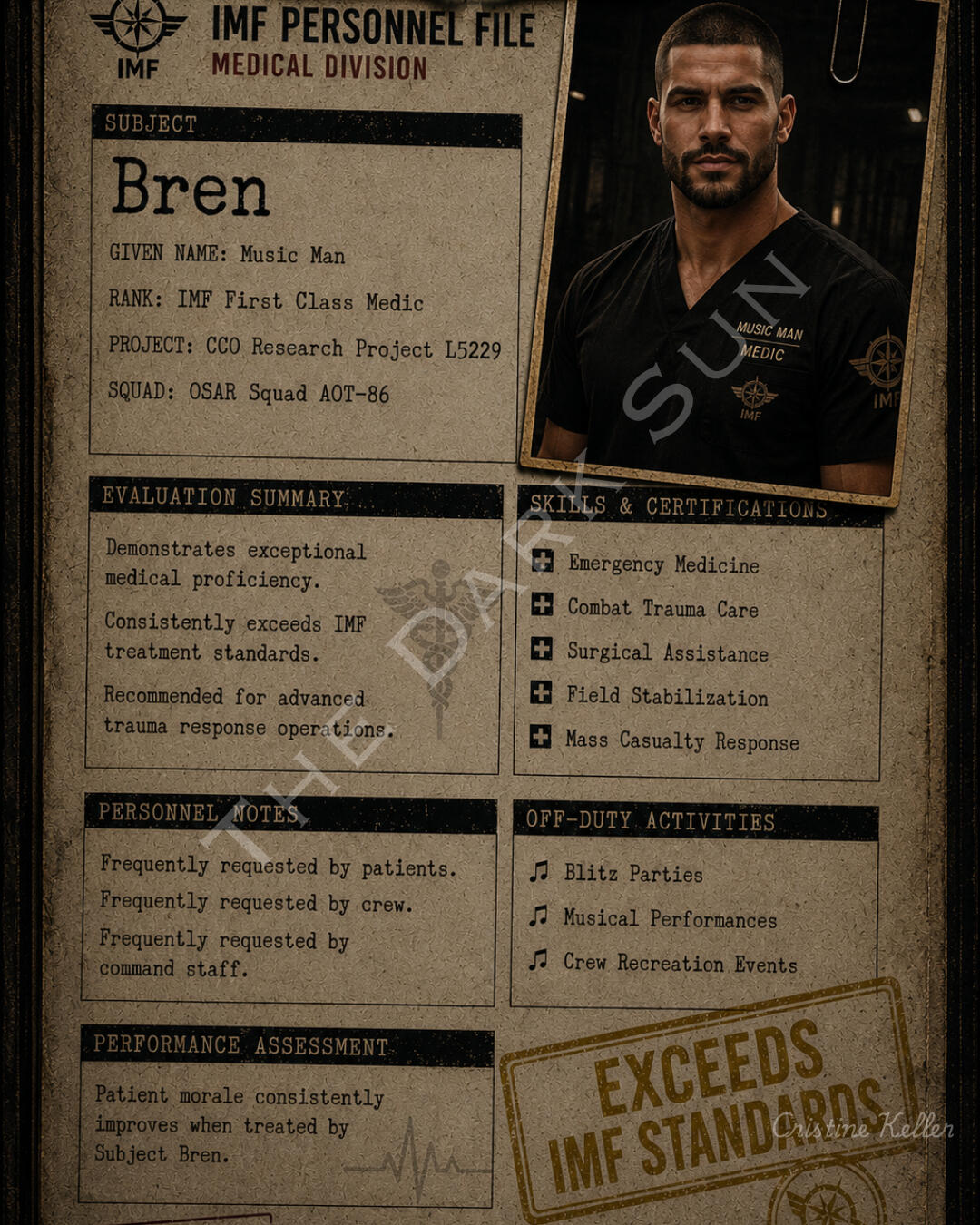 IMF Profile-Bren "Music Man" IMF Profile-Bren "Music Man"
